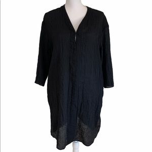 H&M Black Tunic With Half Sleeves